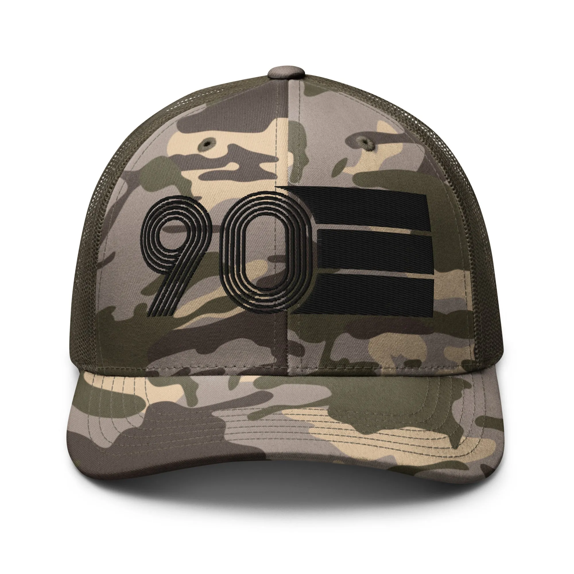 90 - 1990 Black Out Camouflage trucker hat