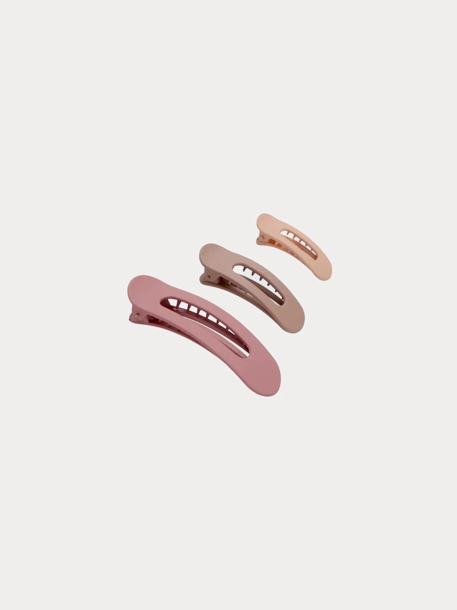 Flat Lay Claw Clip 3pc- Terracotta