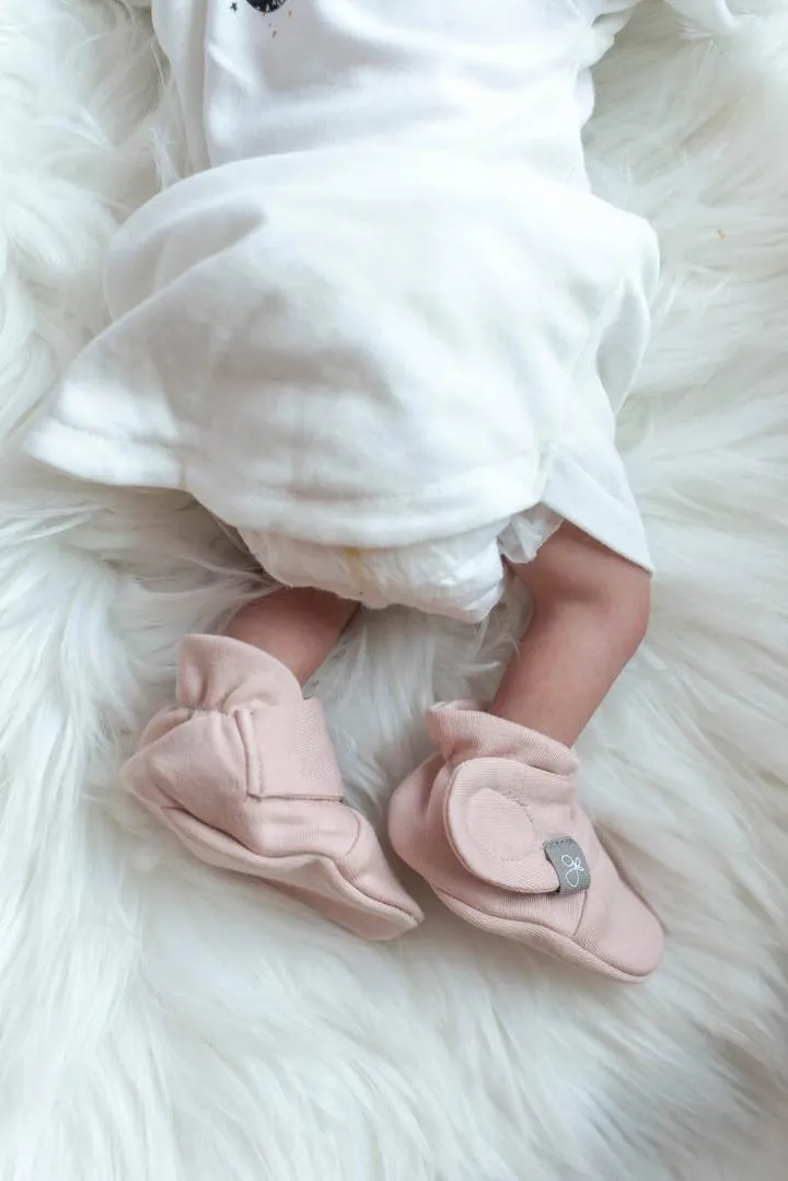 Goumikids Organic Baby Booties - Rose