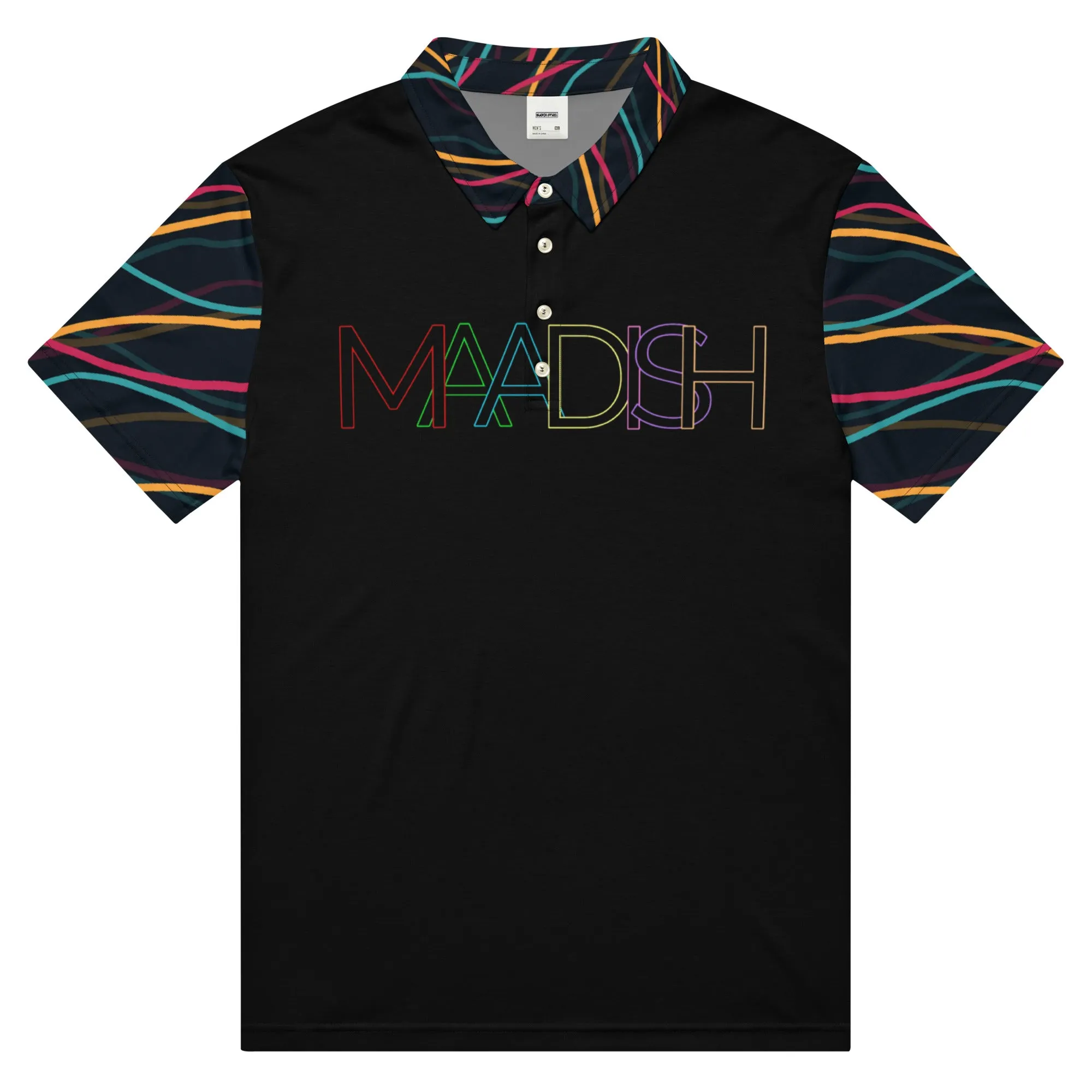 Maadish | Men’s slim fit rainbow polo