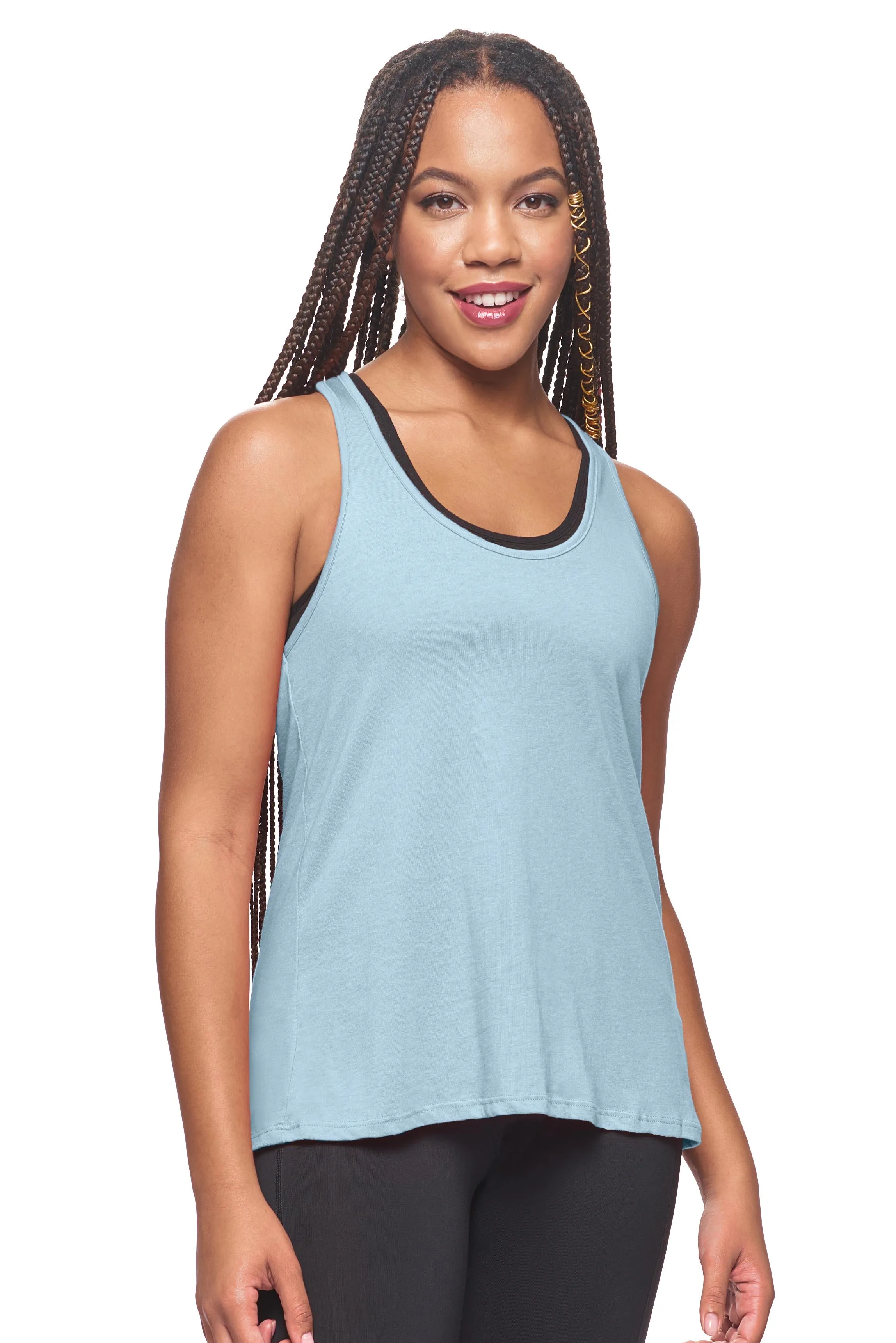 MC285 MoCA™ Split-Dash Racerback Tank