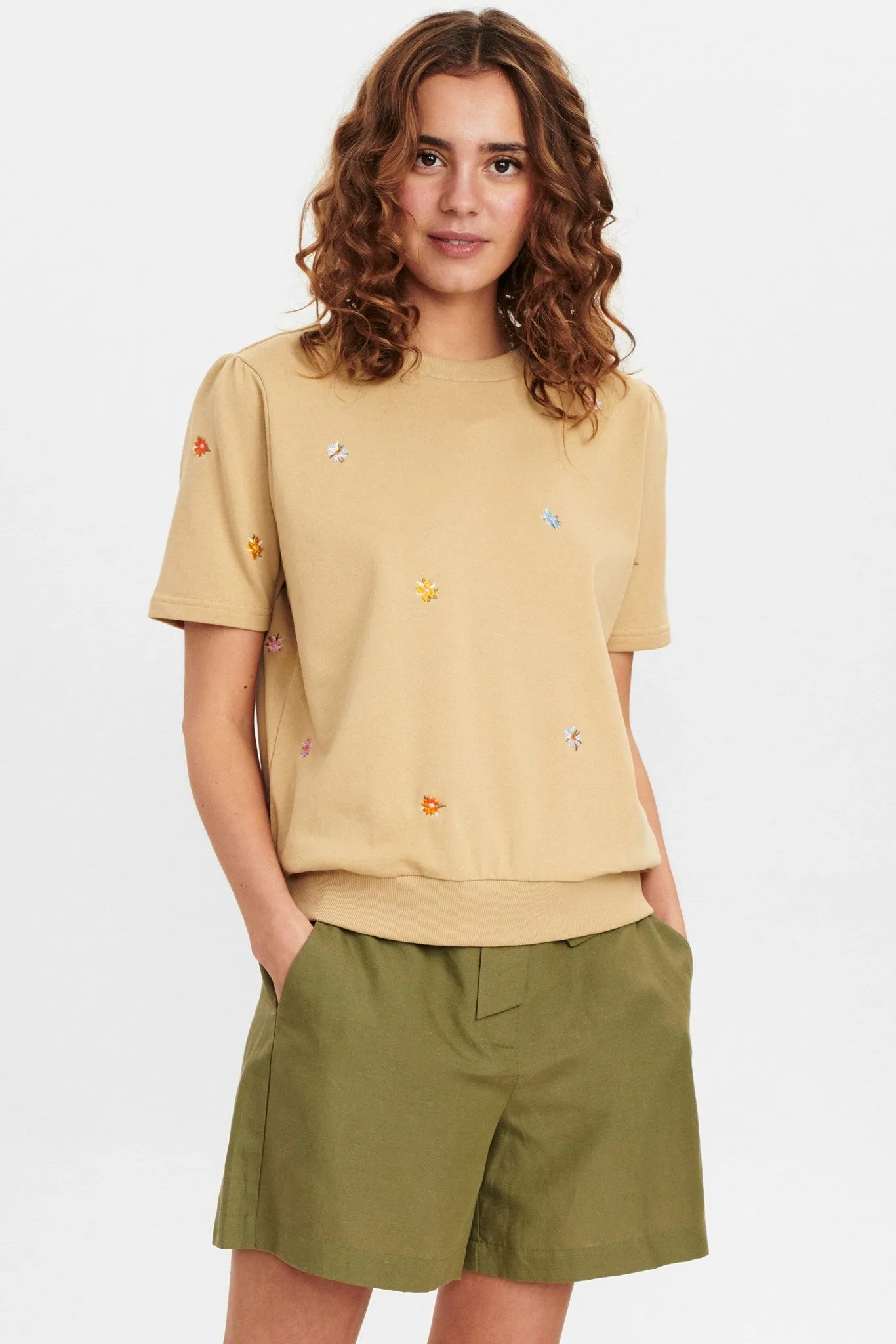 NUBRITT SS SWEAT - Warm Sand