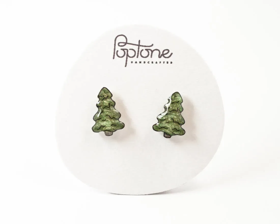 Pine Tree Stud Earrings