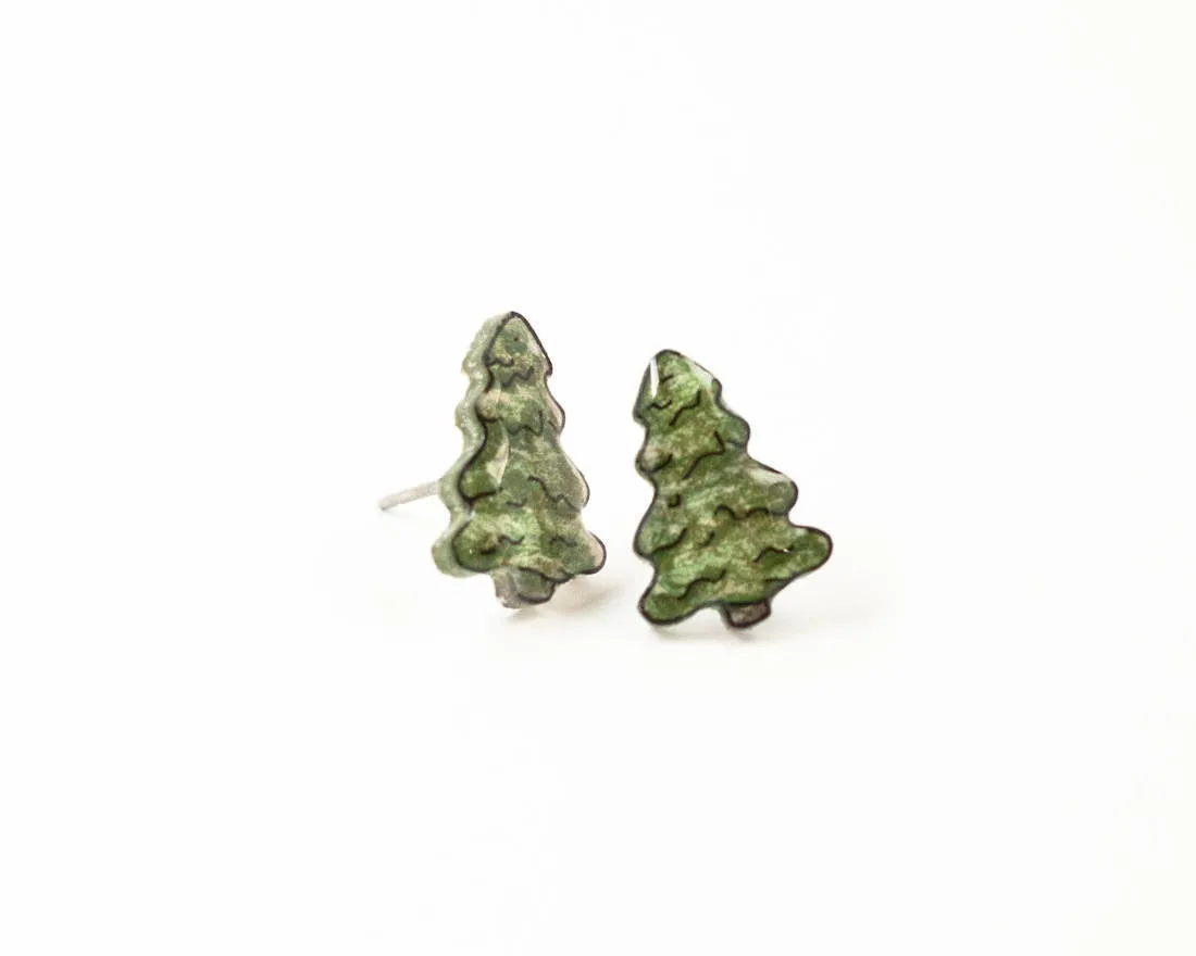 Pine Tree Stud Earrings