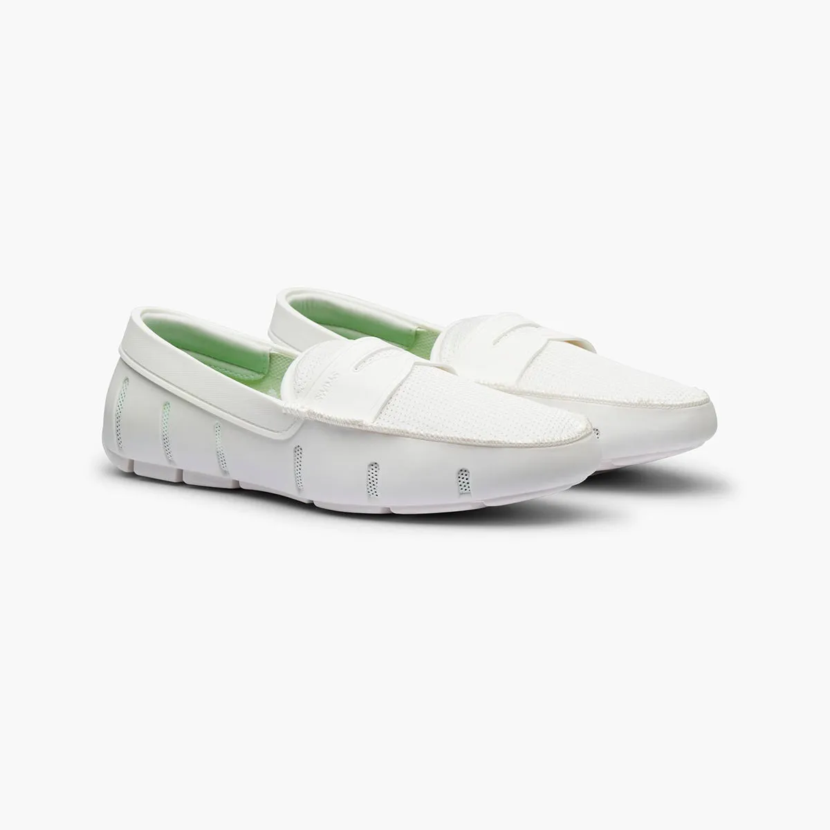 Swims - Penny Loafers in White