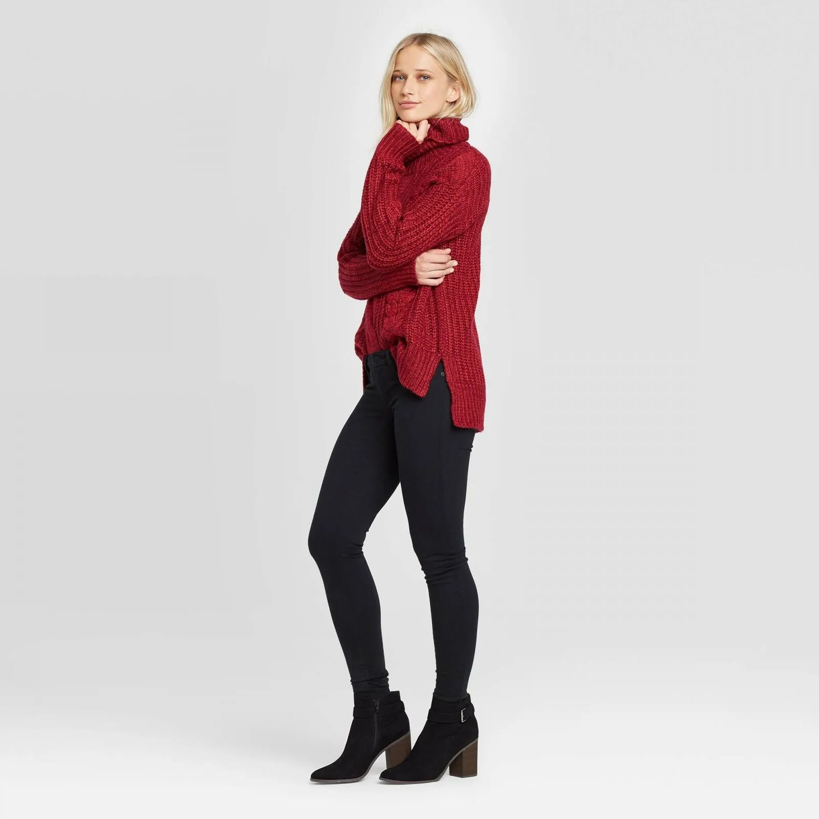 Universal Thread Women's Cowl Neck Tunic Sweater